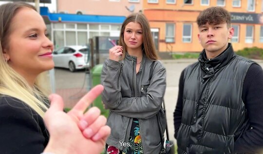 Дикая групповуха с великолепными чешскими красотками Оливией Спаркл, Дженнифер Мендес и Чарли Дином